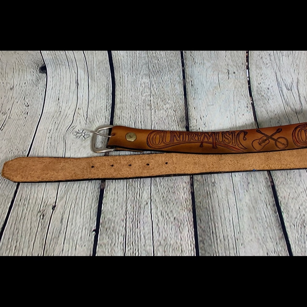 Women's Country Music Leather Belt Guitar/Banjo
